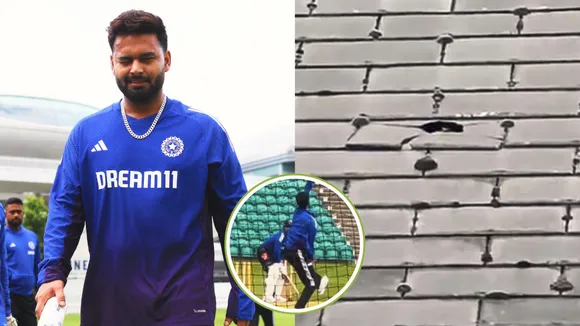 Rishabh Pant broke stadiums roof in England with a humongous six as video goes viral