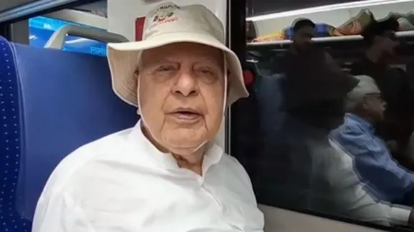 Farooq Abdullah in Vande Bharat