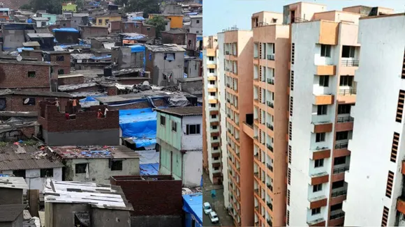 Uttar Mumbai slum area