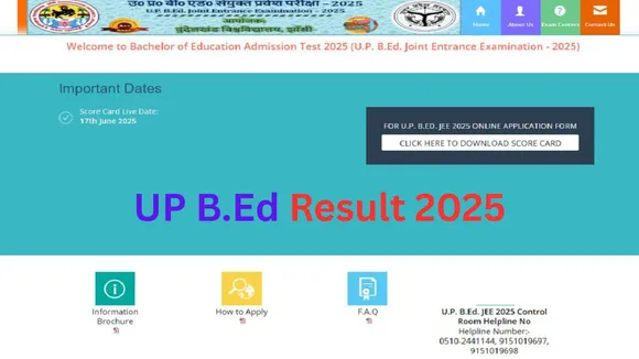 UP BEd Result