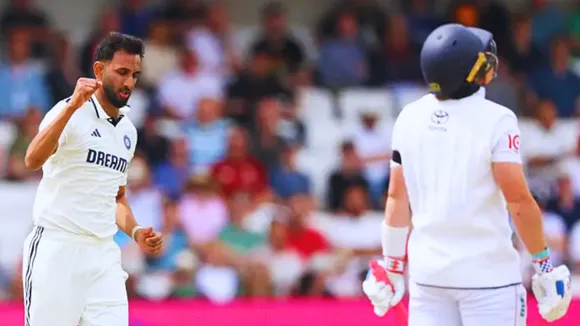 Prasidh Krishna gets team india first breakthrough by dismissing centurian batter ollie pope