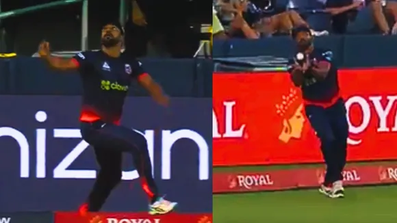 Mukhtar Ahmed takes a blinder catch of donovan ferreira in the mlc 2025