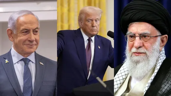 Netanyahu Trump and Ali Khamenei
