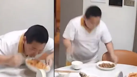 Viral Video of Chinese Boy running to food table mid Earthquake