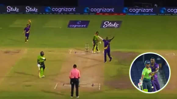 ball hit the stumps umpire gave not out player took review huge drama in the Major League