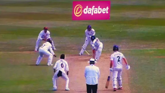 Yuzvendra Chahal cleans up a batter on a ripper during county championship