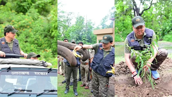 CM Dhami at corbett national park