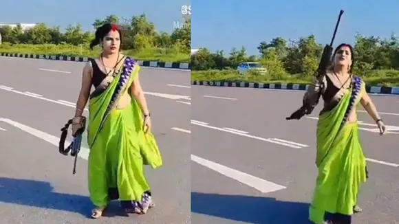 viral reel video with gun
