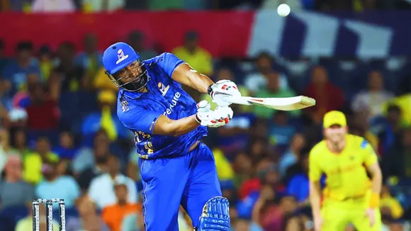 Kieron Pollard saved Mi against Super kings led his team into the finals playing a stormy innings