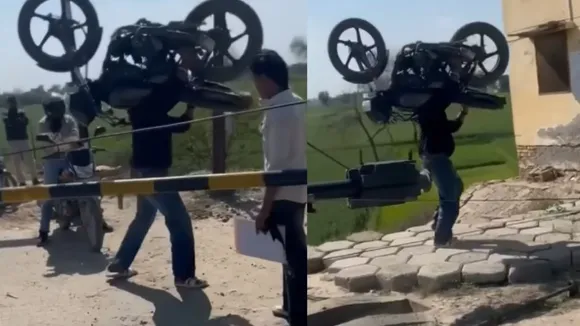 bike viral video on social media