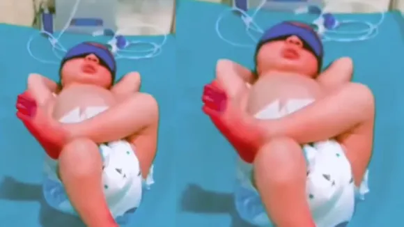 viral born baby video
