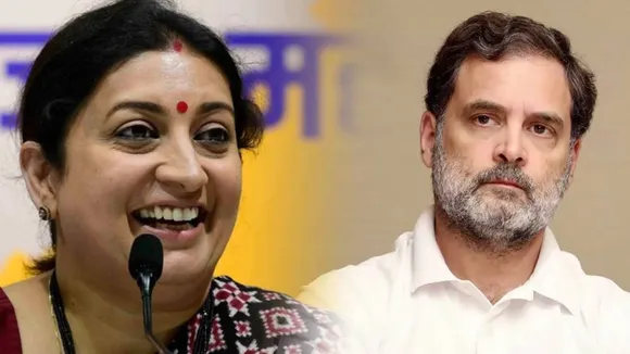 Smriti Irani reacts on Rahul Gandhi
