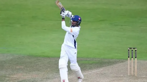 tilak varma century in county cricket