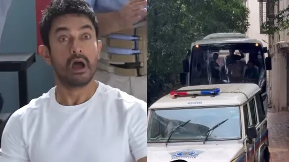 25 IPS officers team reached Aamir Khan house people say Is there raid video viral
