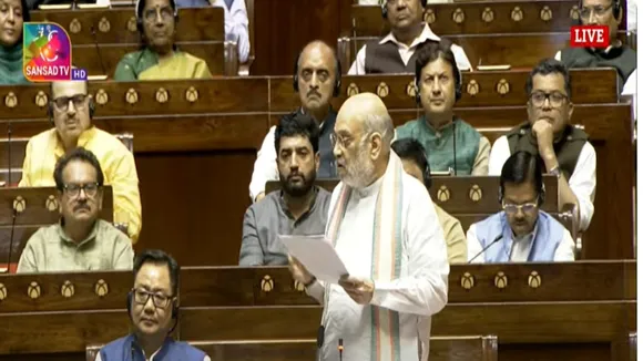 Amit Shah at rajyasabha