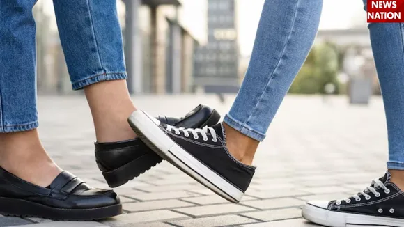 wearing shoes