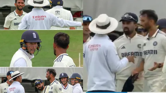 Joe root and prasidh krishna exchange words video viral during ind vs eng oval test