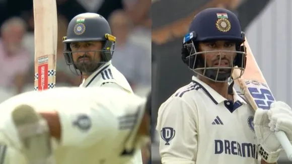 karun nair out 57 runs and washington sundar out 26 runs during day 2 ind vs eng oval test