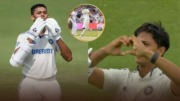 yashasvi jaiswal made century in oval test ind vs eng celebration video viral