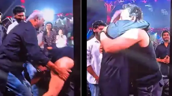 Aamir Khan touched Rajinikanth feet video viral on social media