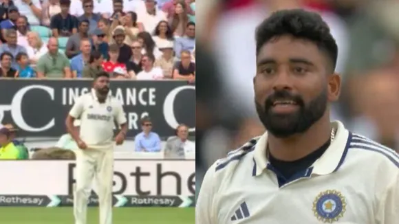 Mohammed siraj pumped crowd during ind vs eng oval test day 4 video viral