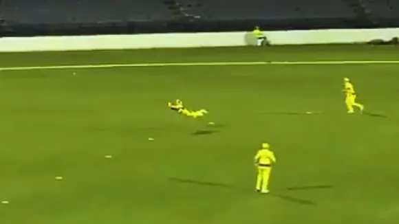 Courtney Webb took a flying catch in the AUAW vs INAW first t20 which creates sensation