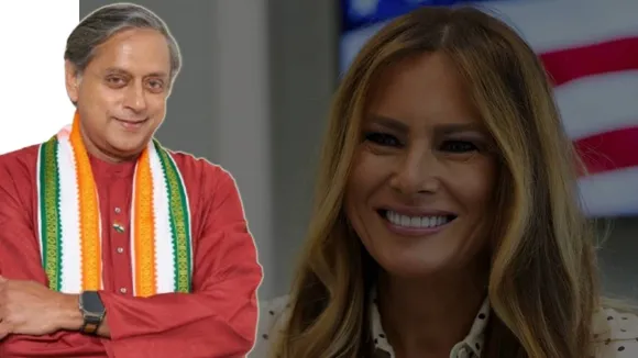 Shashi Tharoor Reacts on Tariff Row Donald Trump and Melania Trump
