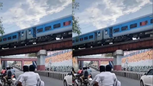 viral train video