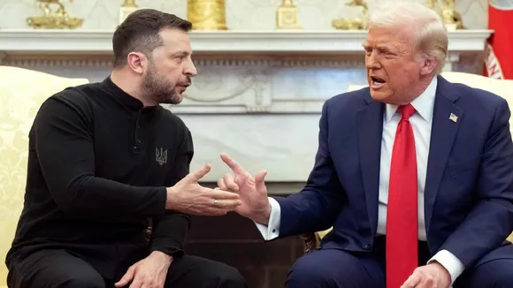 Donald Trump and Volodymyr Zelensky