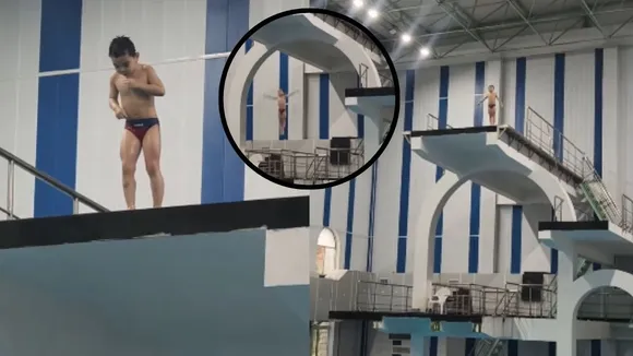 zero-splash diving viral video