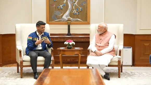 Shubhanshu Shukla meets PM Modi