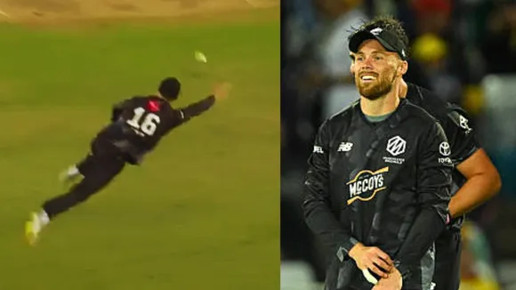 Phil Salt became a superman leaped several feet in the air to take a stunning catch