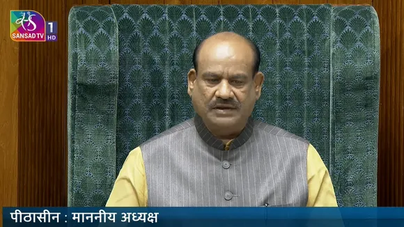 Om Birla in Lok Sabha