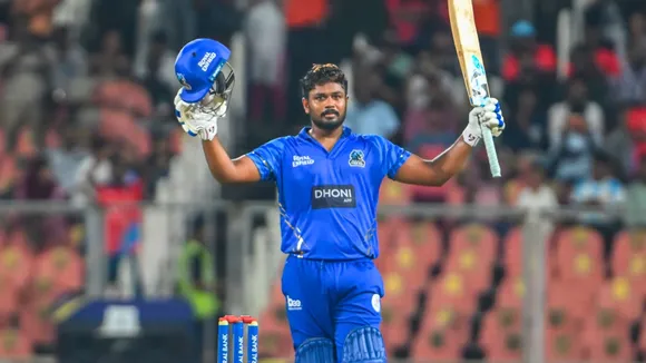 Sanju Samson played a marvellous knock in the kerala cricket league