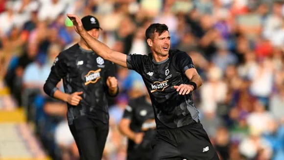 Jimmy Anderson is wreaking havoc at the age of 43 took 2 wickets in just 10 balls