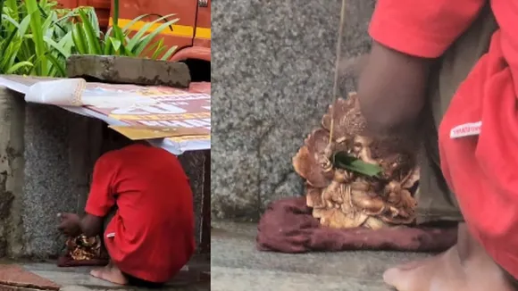 viral ganesh puja video