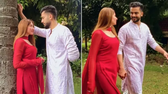 Elvish Yadav and Mahira Sharma romantic style dance video viral on social media