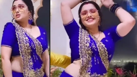 Amrapali Dubey shared new video she showed amazing dance on Rate Balumua bhojpuri song