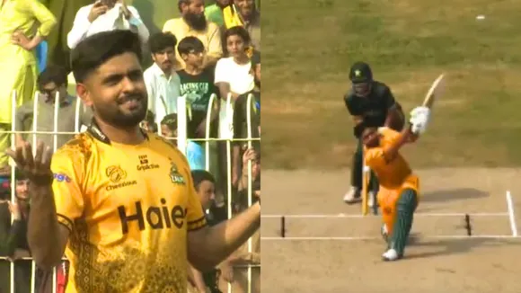 Can't even play a retired bowler says netizens as Babar Azam got bowled by Saeed Ajmal
