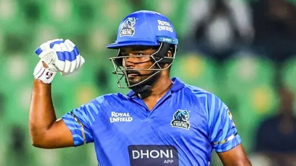 Sanju Samson scores 355 runs in just four innings in Kerala Cricket League