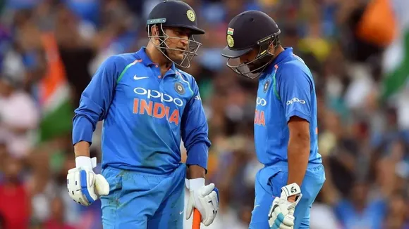 MS Dhoni Rohit Sharma