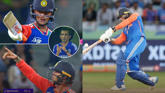 abhishek sharma celebration viral after scoring fifty during ind vs pak asia cup 2025