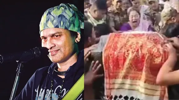 singer Zubeen Garg wife inconsolable after seeing husband dead body video viral