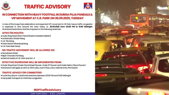 Delhi Traffic Police Advisory