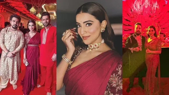 Akshara Singh dance with Mika Singh Rahul Vaidya and millind gaba to devotional songs at Jagran vide