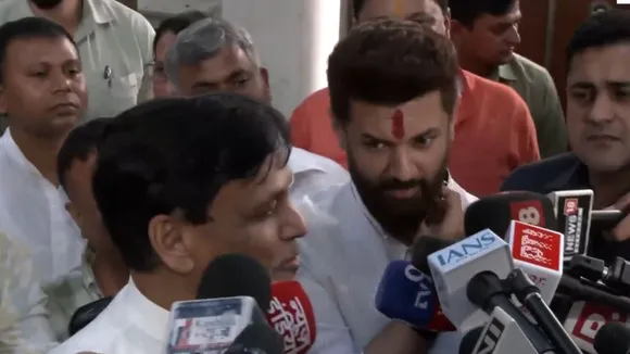 BJP leader Nityanand Rai and Union Minister Chirag Paswan