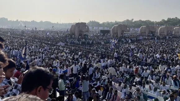 BSP Mega Rally in Lucknow Mayawati Akash Anand Kanshiram death anniversary
