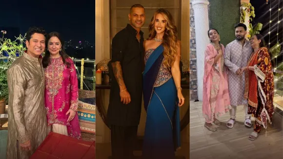 indian cricketers share diwali celebration photos on social media