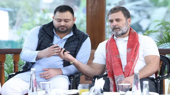 Tejashwi Yadav and Rahul Gandhi