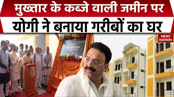 Yogi built houses for poor on Mukhtar Ansari occupied land